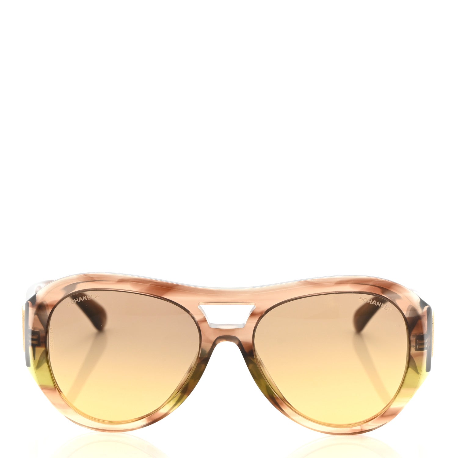 Chanel Acetate CC Pilot Sunglasses 5508 Brown 2 of 7