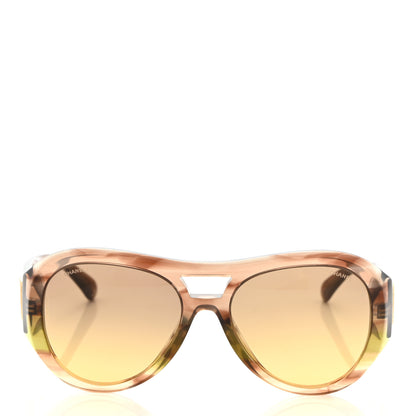 Chanel Acetate CC Pilot Sunglasses 5508 Brown 2 of 7