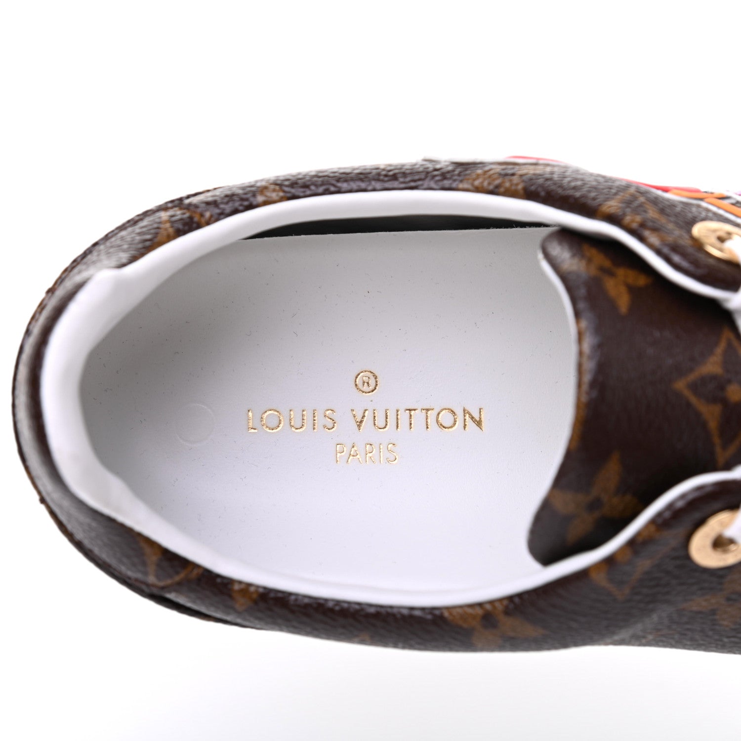 Louis Vuitton Calfskin Monogram LV Black Heart Sneakers 39 Cacao 7 of 11