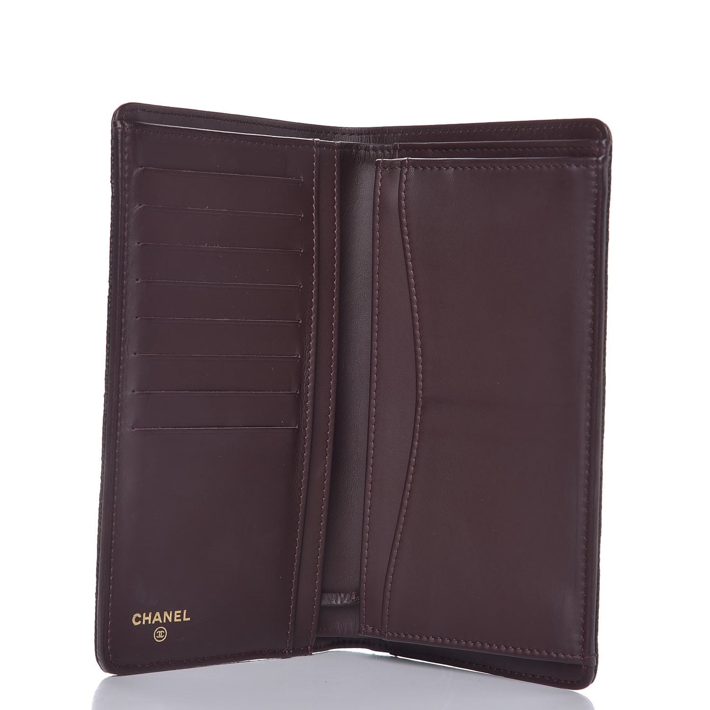 Caviar Quilted Yen Wallet Black