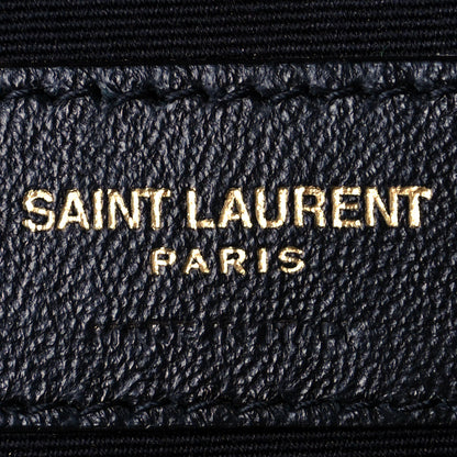 Saint Laurent Calfskin Y Quilted Monogram Medium Loulou Chain Satchel Dark Beige 7 of 15