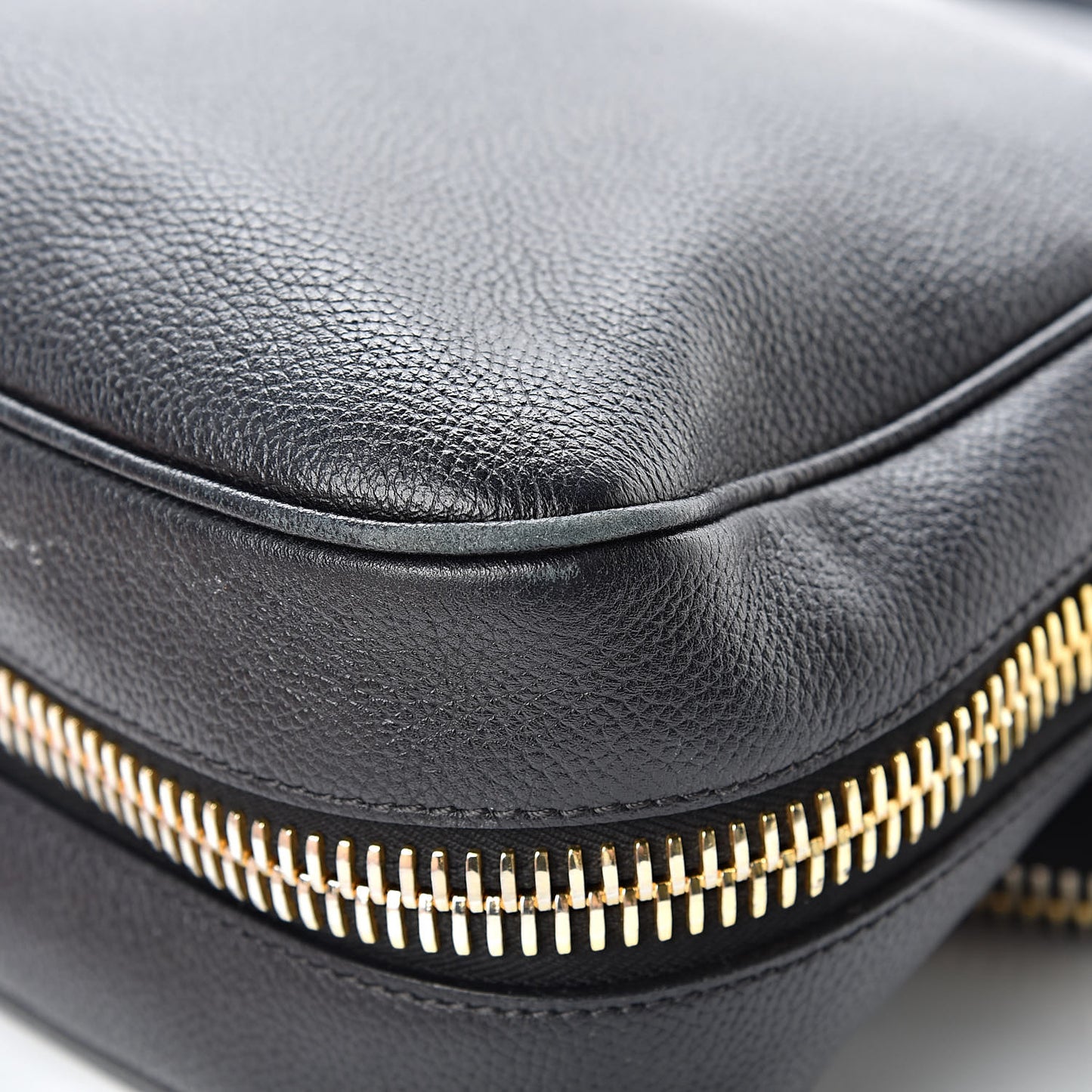 Grained Calfskin Medium Jennifer Crossbody Bag Black
