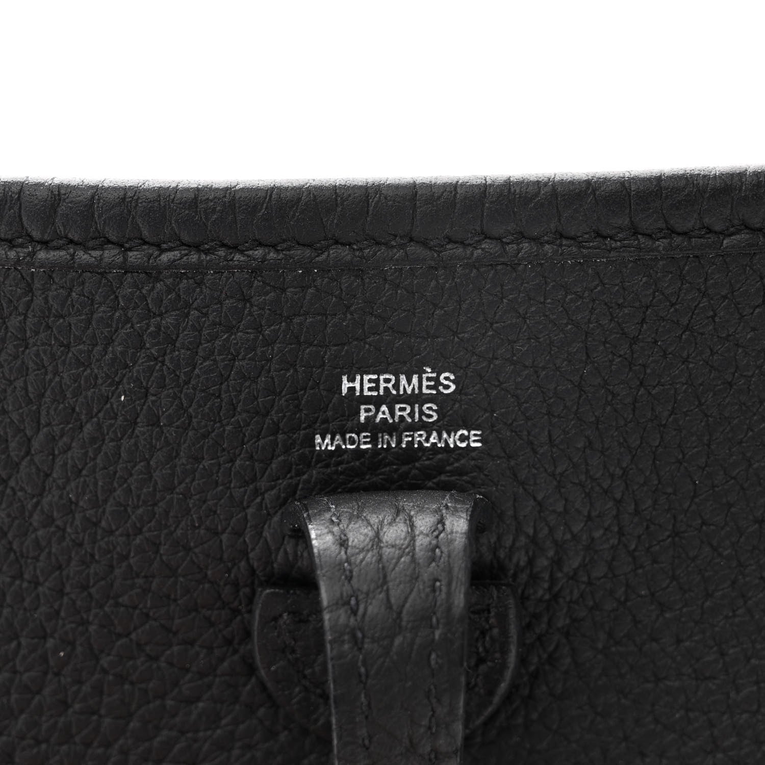 Hermes Taurillon Clemence Evelyne TPM Black 6 of 11