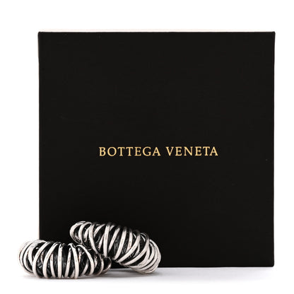 Bottega Veneta Sterling Silver Coil Hoop Earrings 5 of 5