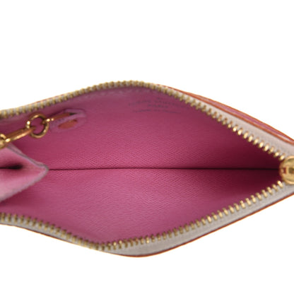 Louis Vuitton Monogram Multicolor Key Pouch White Litchi 5 of 6