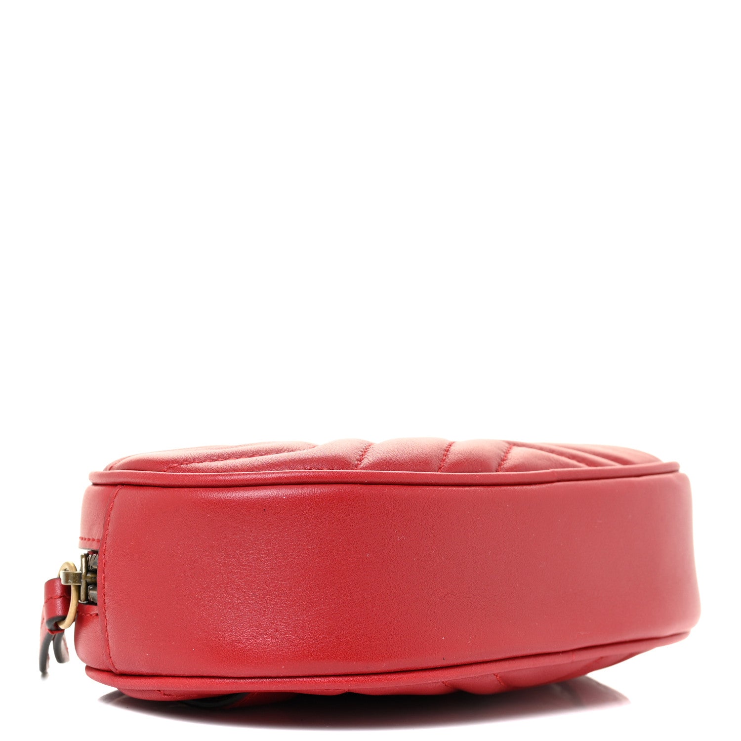 Gucci Calfskin Matelasse GG Marmont Belt Bag 85 34 Hibiscus Red 4 of 11