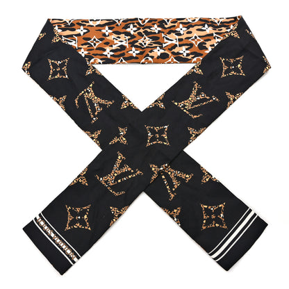Louis Vuitton Silk Monogram Giant Jungle Bandeau Black 1 of 3