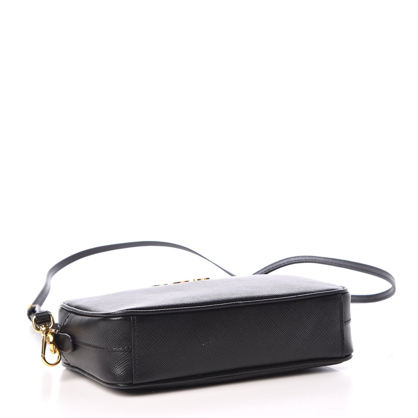 Saffiano Small Camera Crossbody Bag Black