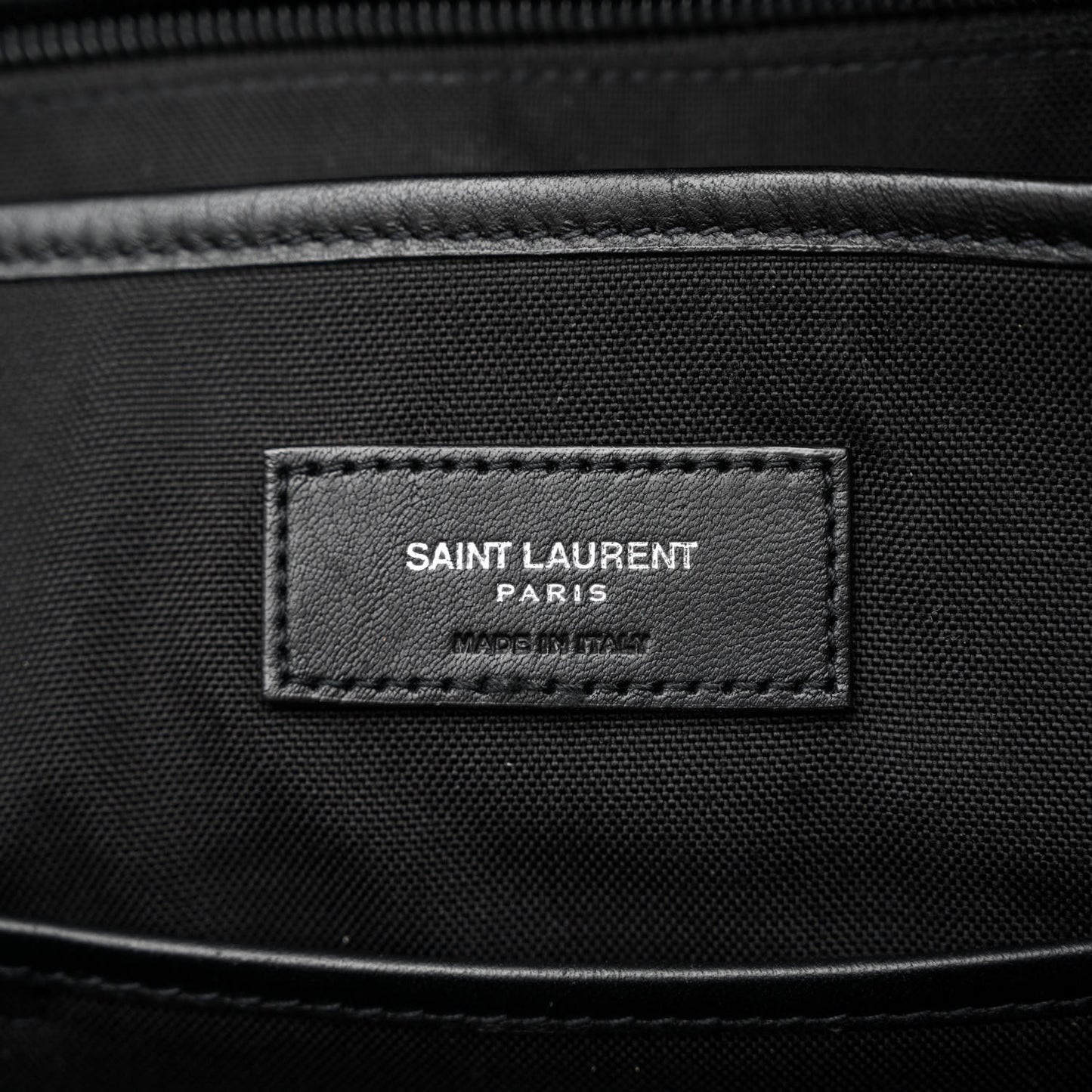 Calfskin Checked Print Nuxx Backpack Black White