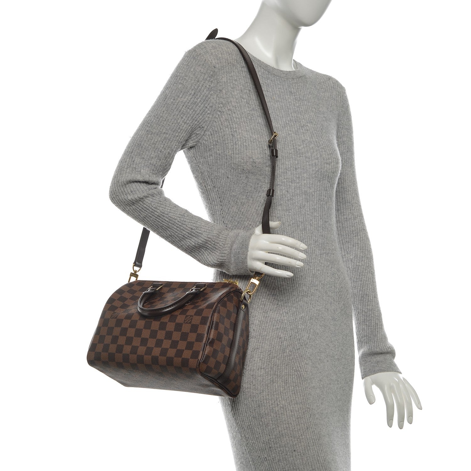 Louis Vuitton Damier Ebene Speedy Bandouliere 25 2 of 7