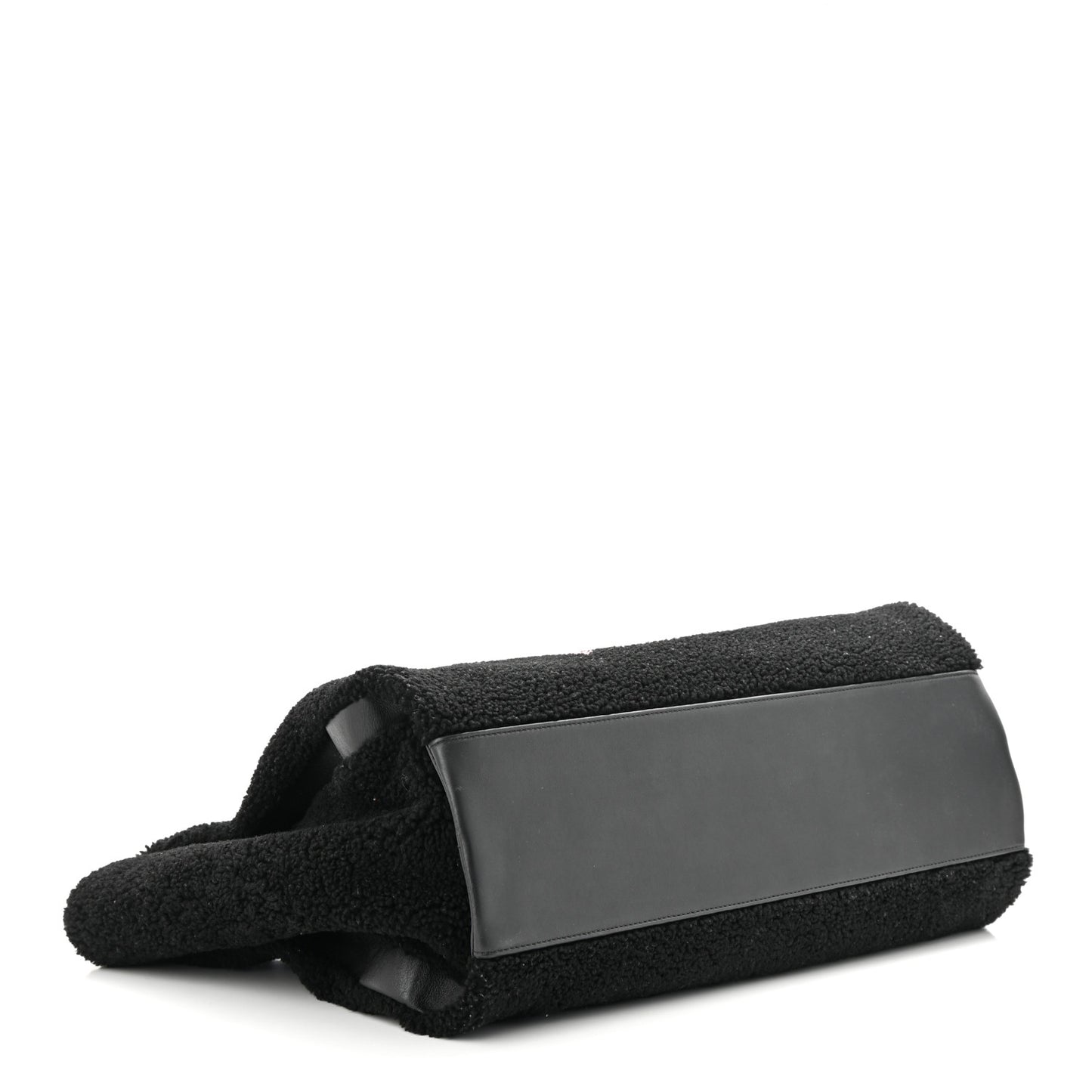 Shearling Large Deauville Tote Black