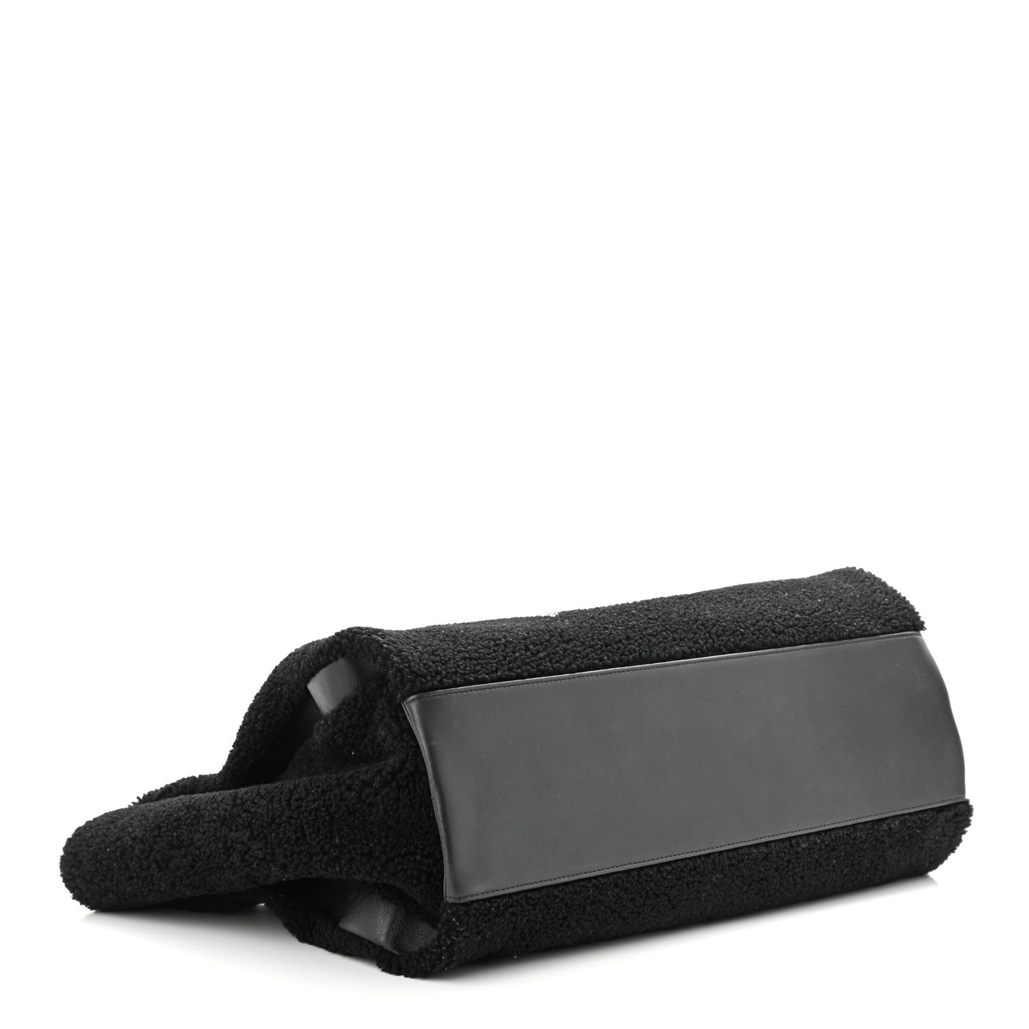 Chanel Shearling Large Deauville Tote Black 4 of 10