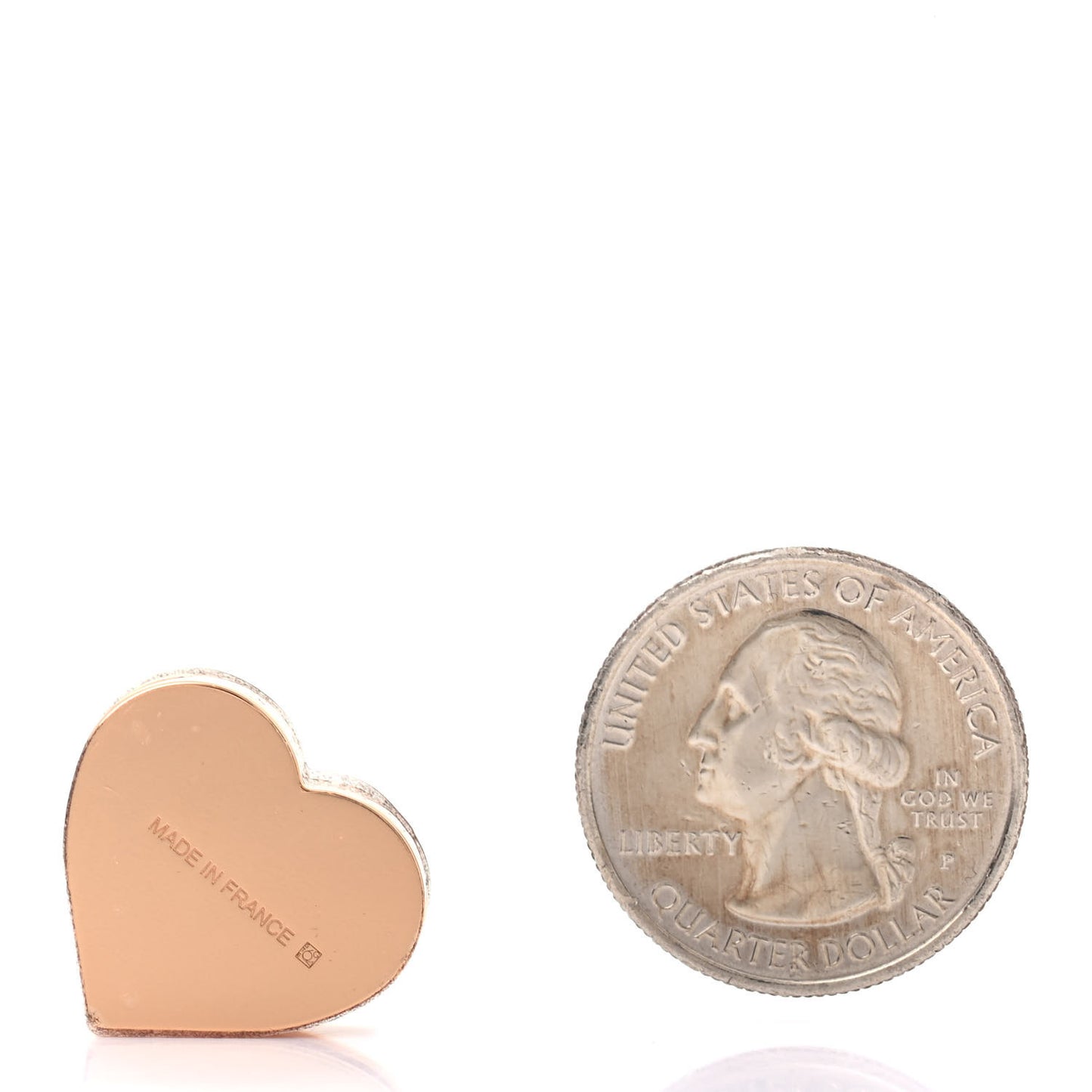 Rose Gold Plated Brass Mini Coeur Twilly Scarf Ring