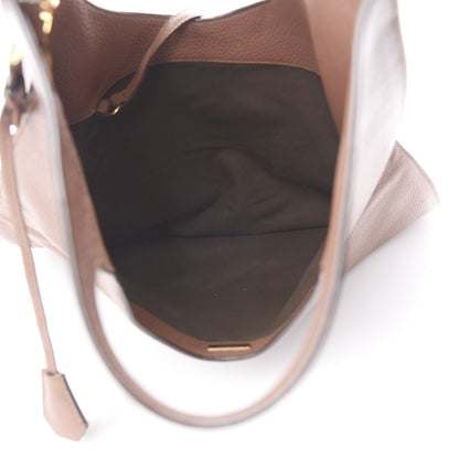 Tom Ford Calfskin Large Alix Padlock Zip Shoulder Bag Brown 5 of 13