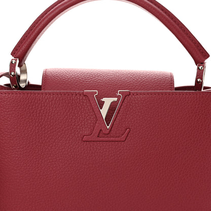 Louis Vuitton Taurillon Flowers Capucines PM Fuchsia 7 of 9