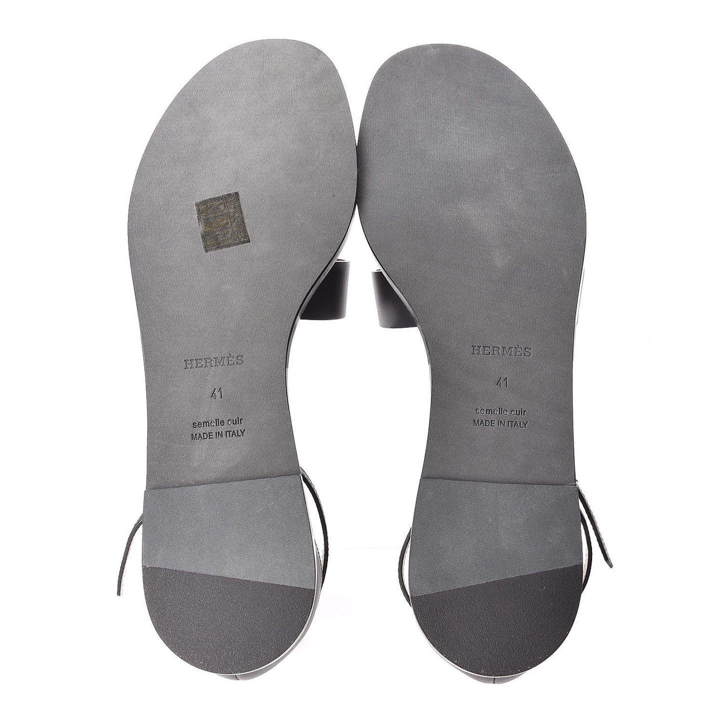Calfskin Santorini Sandals 41 Black