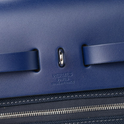 Hermes Criss Viking Vache Hunter Herbag Zip Retourne 31 PM Ecru Mauve Bleu 7 of 12