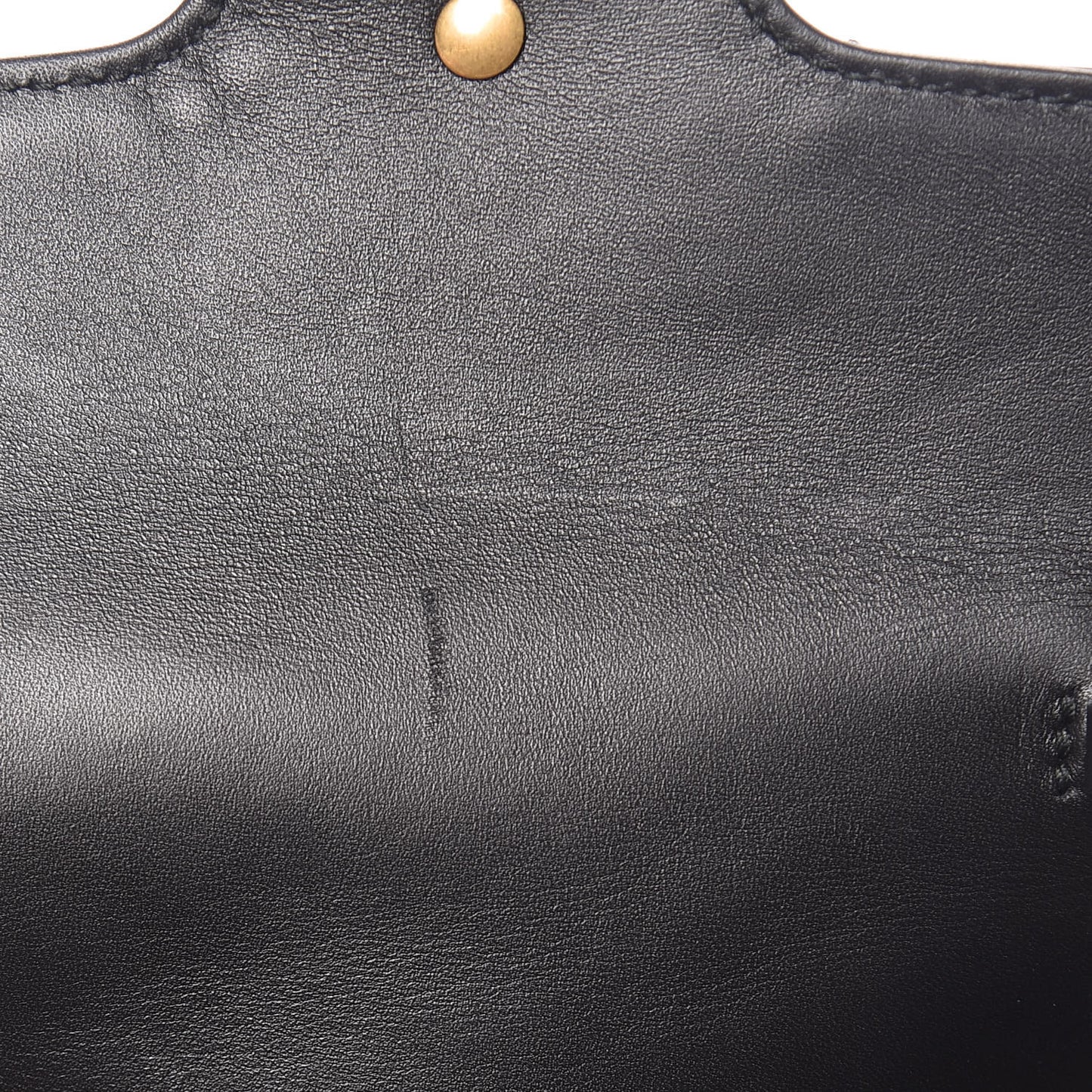 Calfskin Matelasse Super Mini GG Marmont Shoulder Bag Black