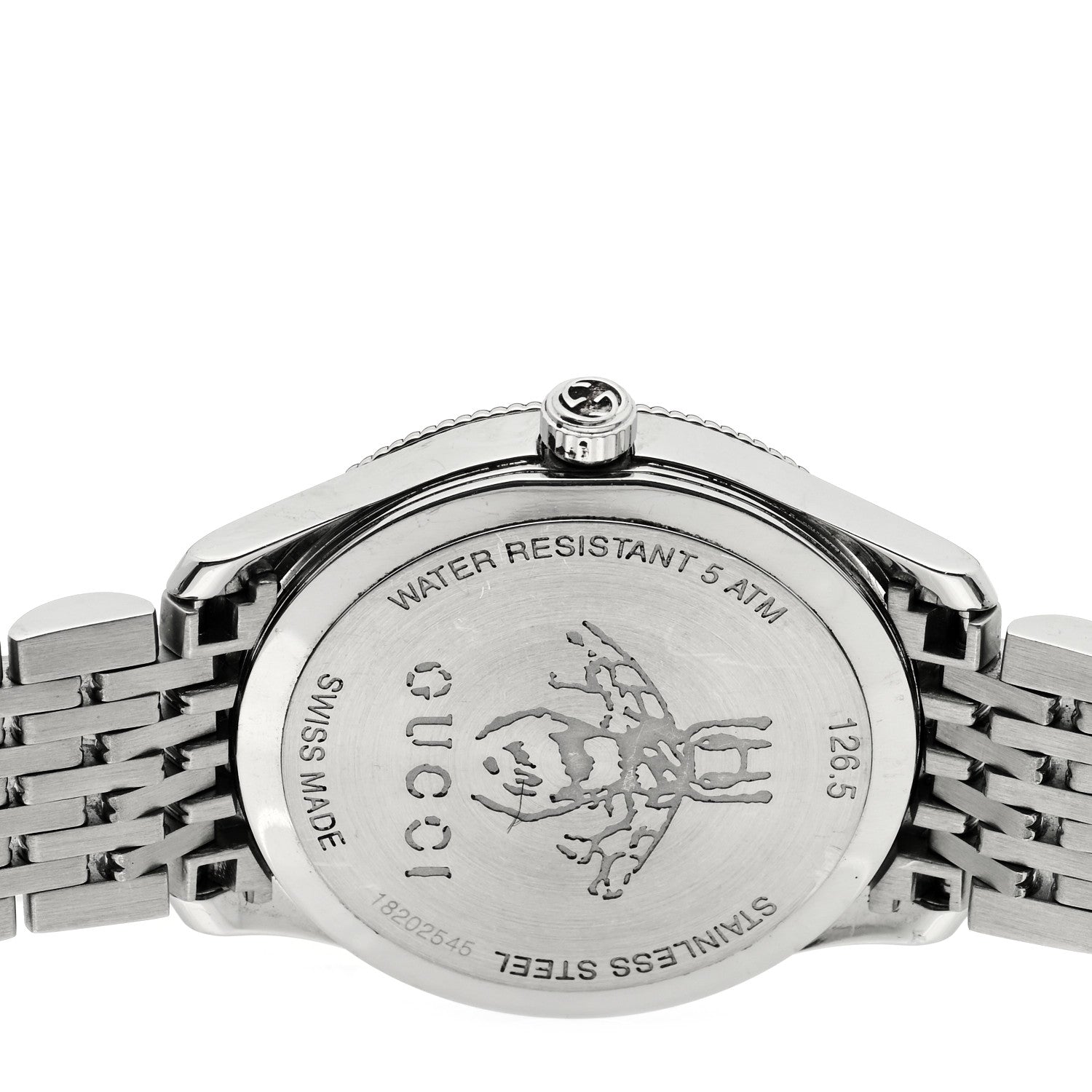 Gucci Stainless Steel 29mm G-Timeless Bee Quartz Watch 4 of 5