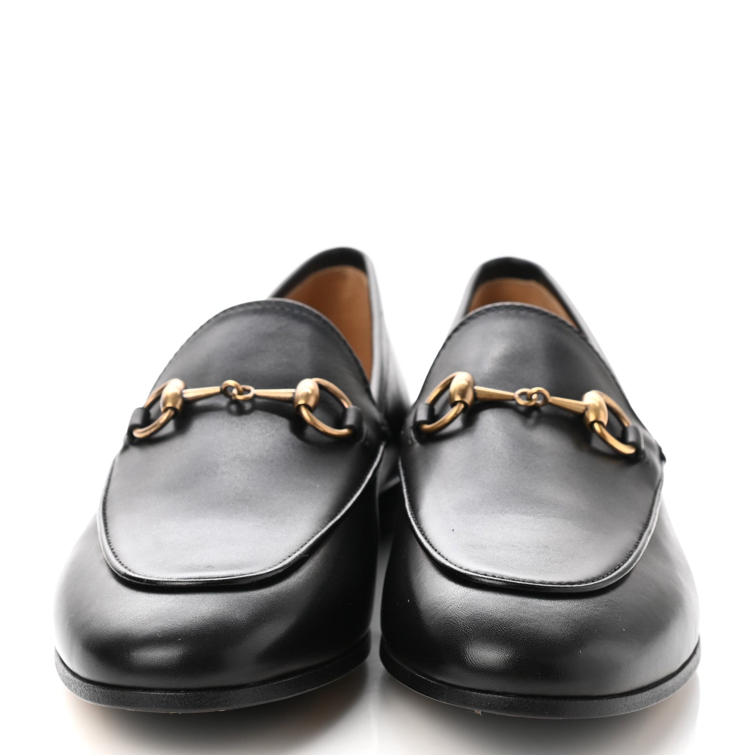 Gucci Calfskin Womens Jordaan Loafers 36.5 Black 2 of 9