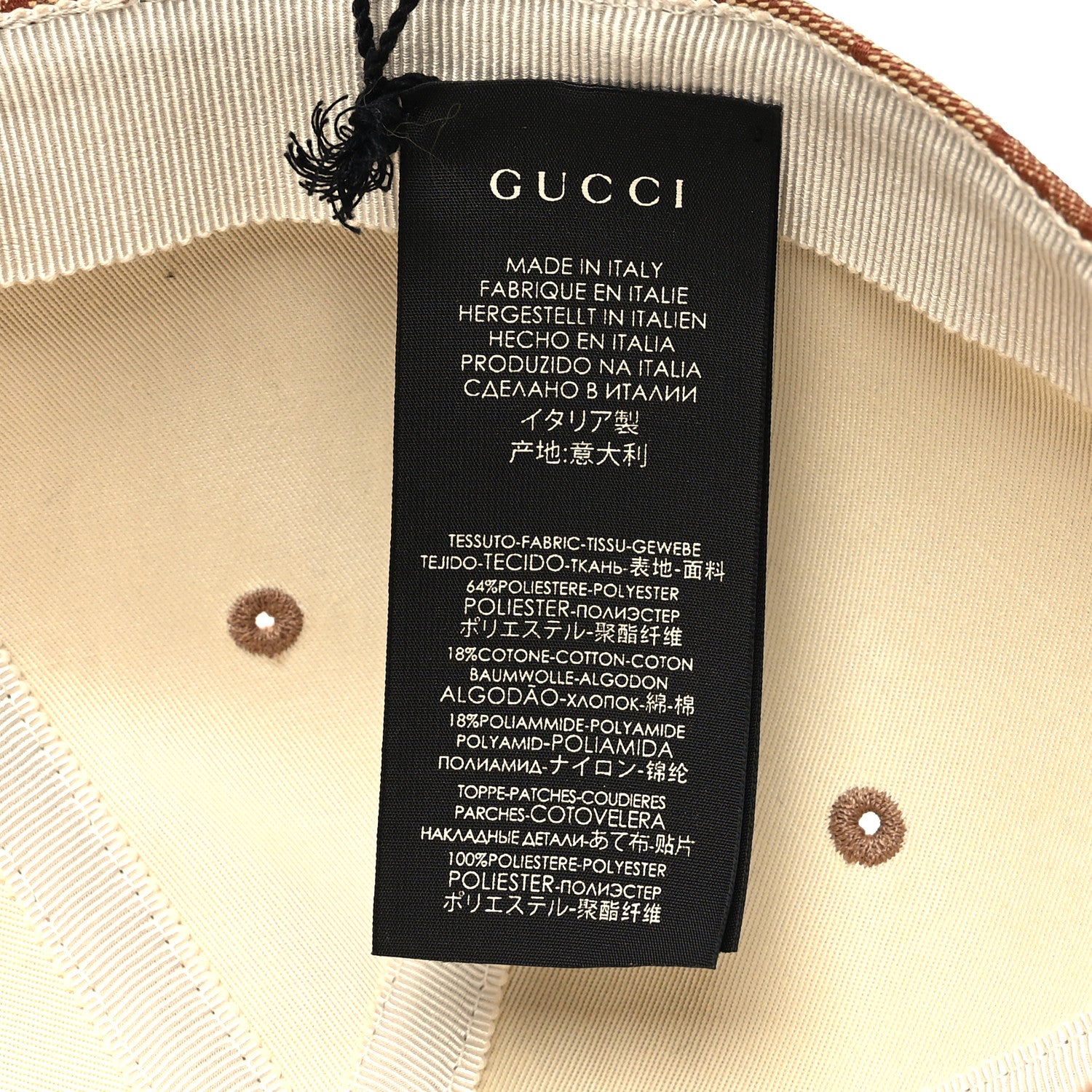 Gucci X MLB Monogram SF Giants Baseball Hat M Beige Ruggine 8 of 8