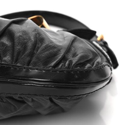 Gucci Calfskin Queen Bow Hobo Black 9 of 9