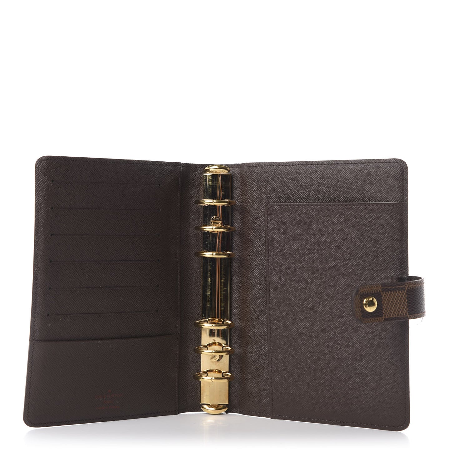 Damier Ebene Medium Ring Agenda Cover