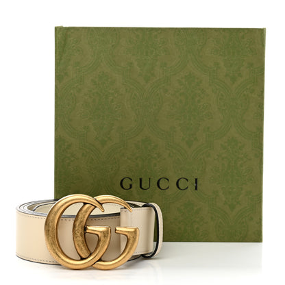 Gucci Calfskin Double G 40mm Belt 100 40 Mystic White 6 of 6