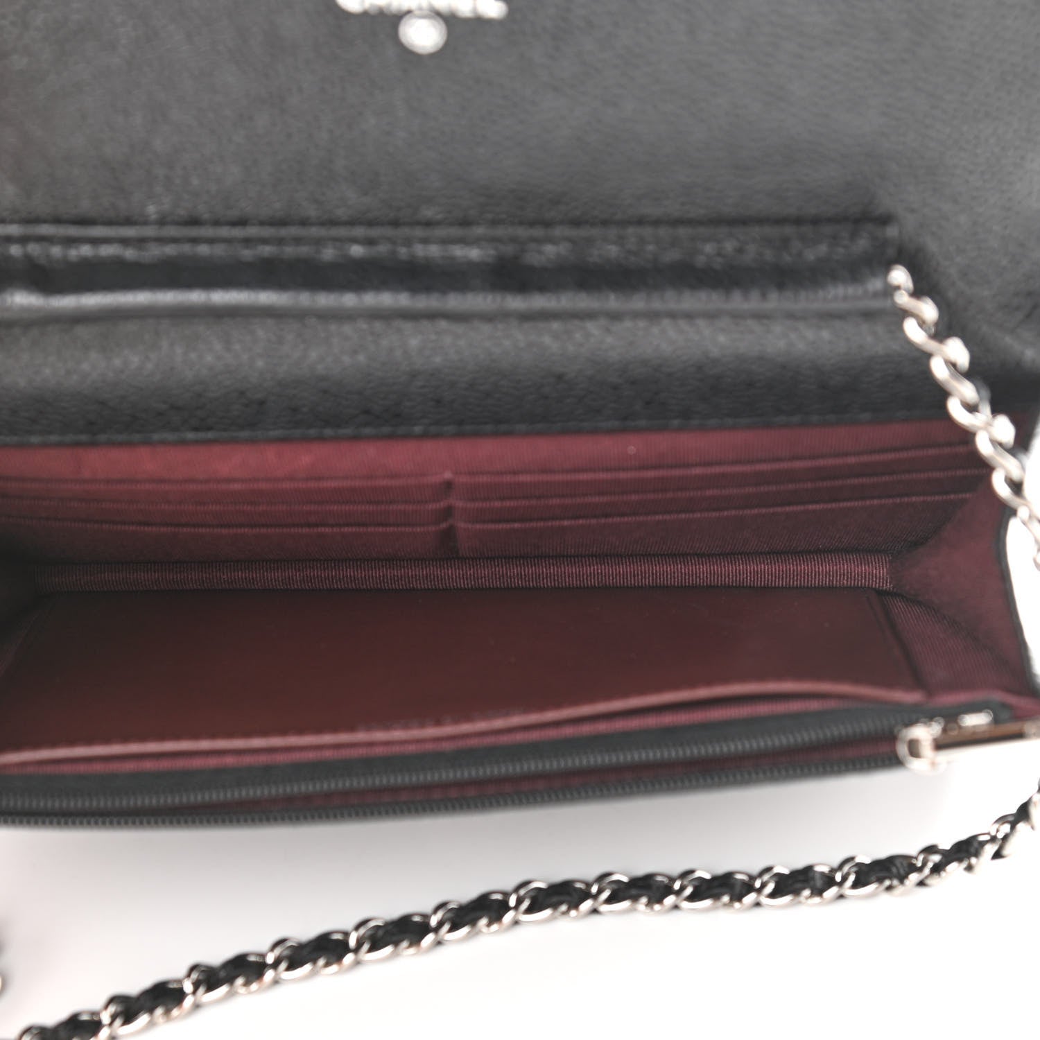 Chanel Caviar Quilted Wallet On Chain WOC Black 5 of 12
