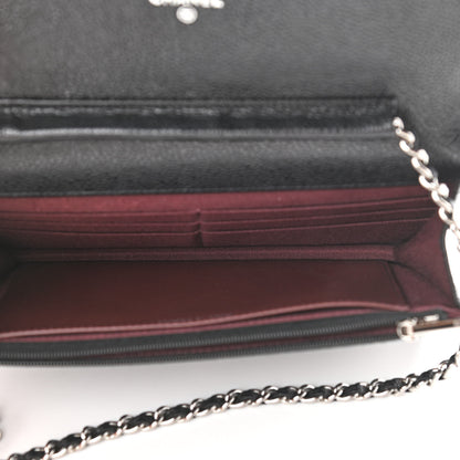 Chanel Caviar Quilted Wallet On Chain WOC Black 5 of 12