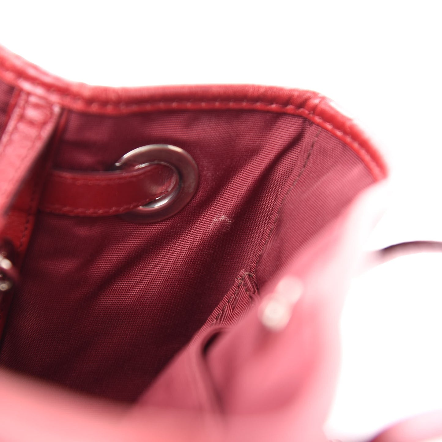 Coated Canvas Cannage Medium Panarea Tote Red