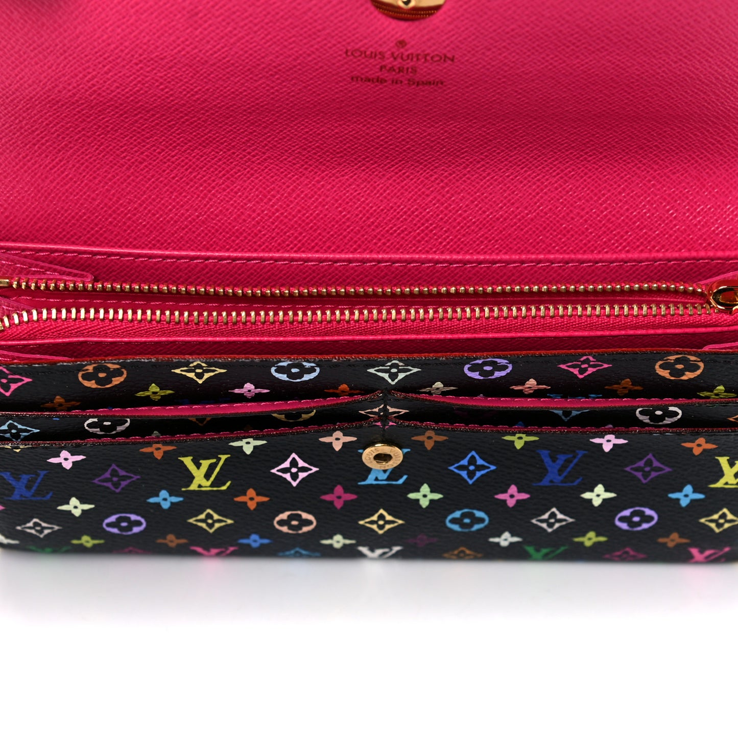 Monogram Multicolor Sarah Wallet Black Grenade
