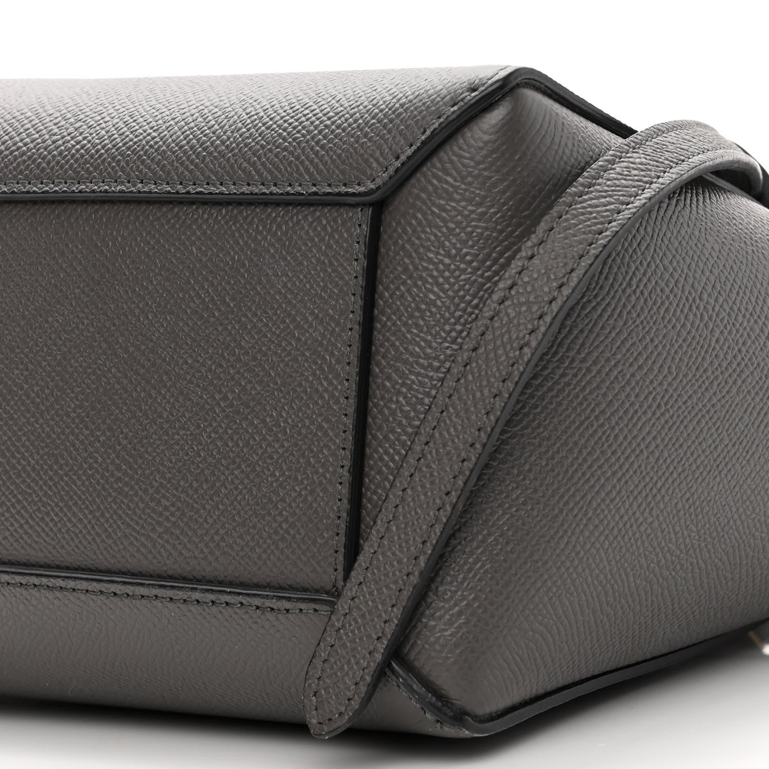 Celine Grained Calfskin Nano Belt Bag Grey 9 of 13