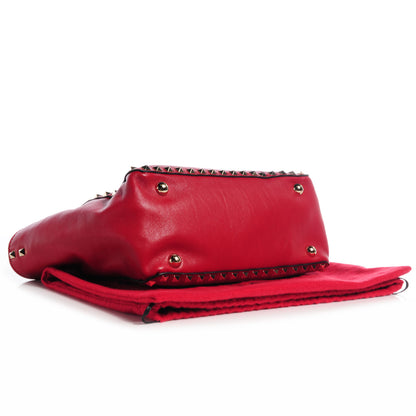 Valentino Garavani Vitello Small Rockstud Tote Cyclamin 4 of 8