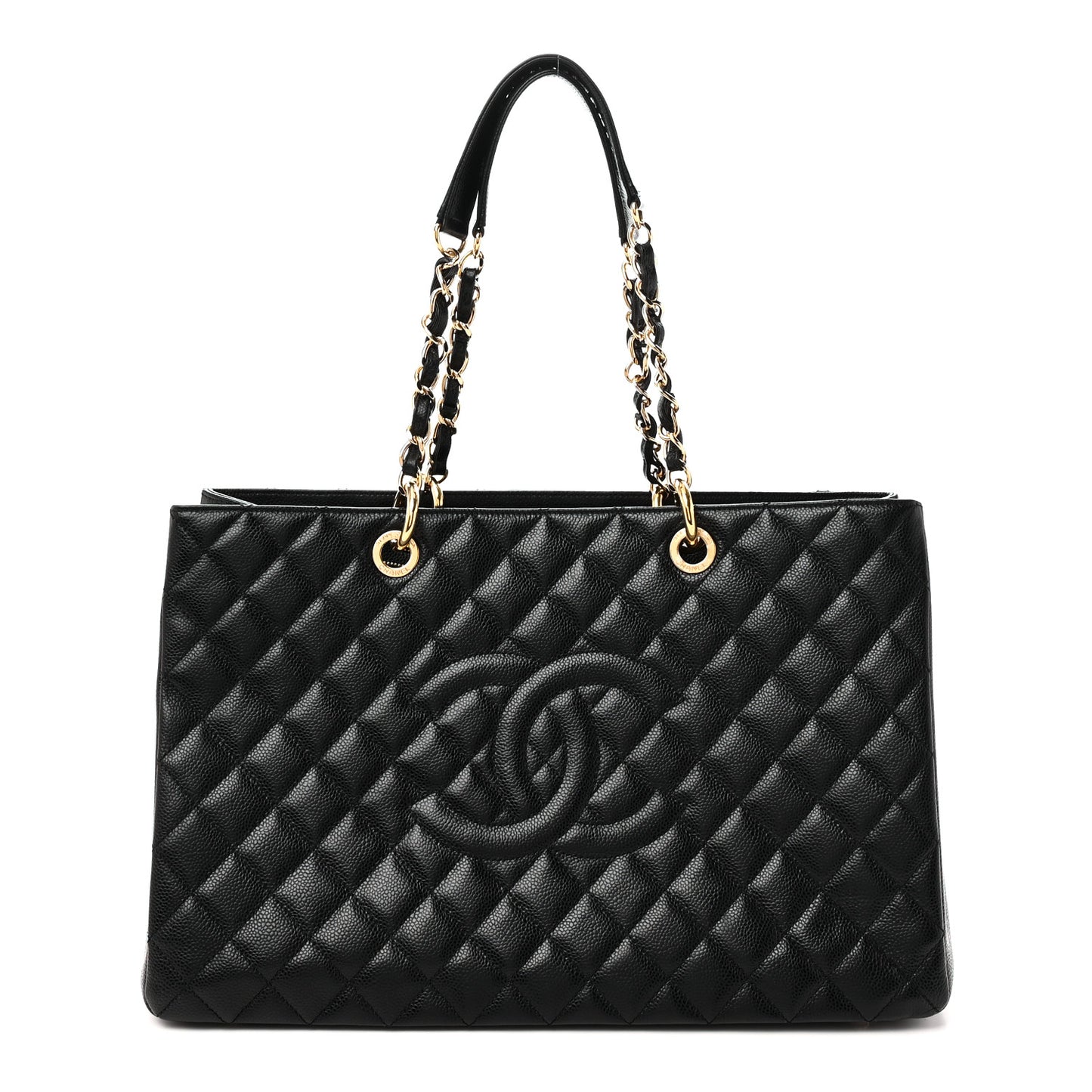 Caviar Quilted XL Grand Shopping Tote GST Black