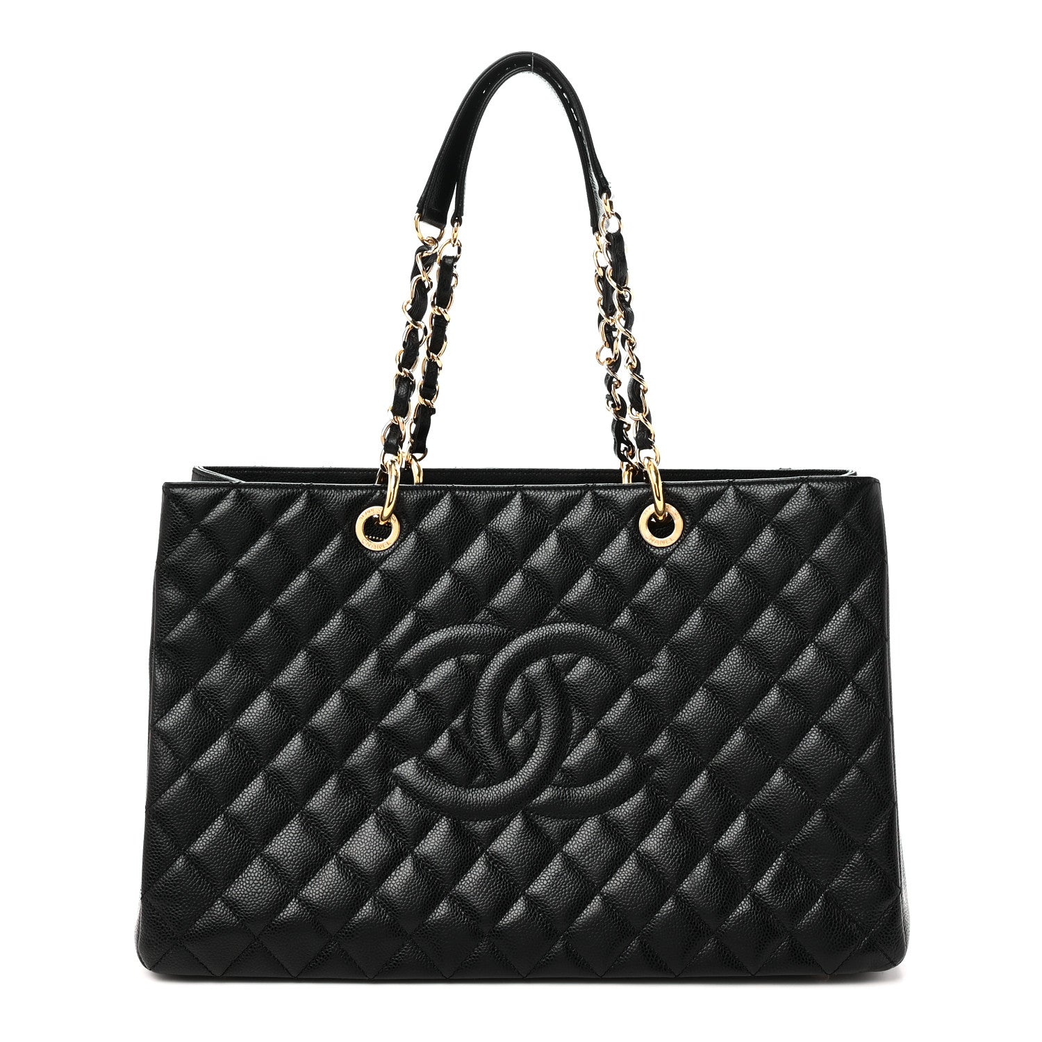 Chanel Caviar Quilted XL Grand Shopping Tote GST Black 1 of 10