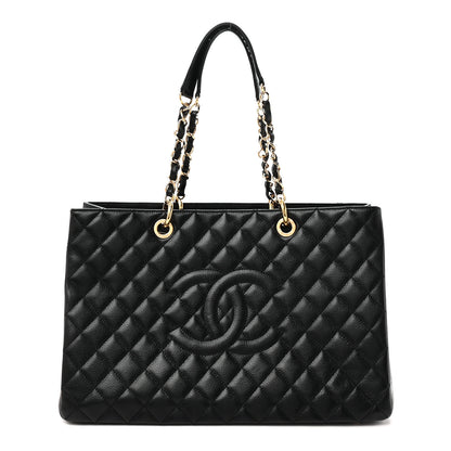 Chanel Caviar Quilted XL Grand Shopping Tote GST Black 1 of 10