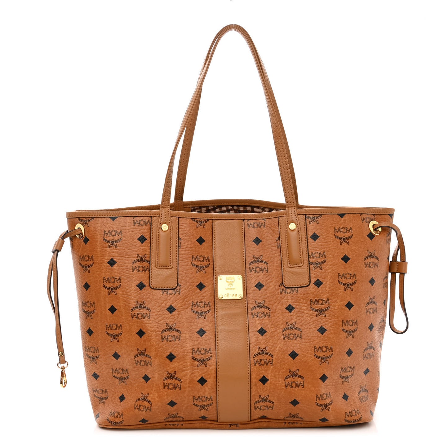 Visetos Medium Liz Reversible Shopper Tote Cognac