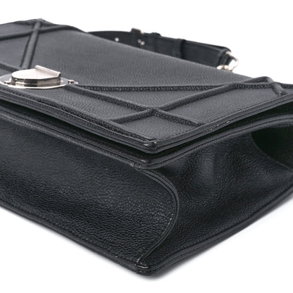 Christian Dior Grained Calfskin Medium Diorama Flap Bag Black 10 of 10