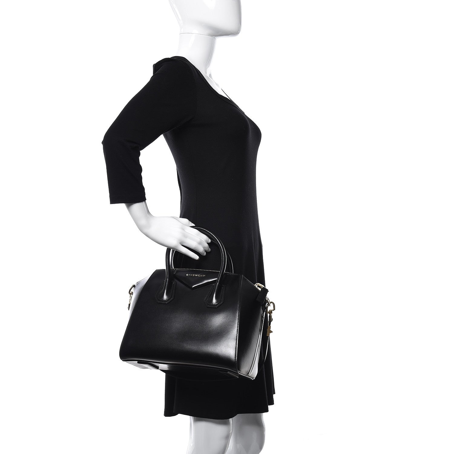 Givenchy Shiny Lord Calfskin Small Antigona Black 3 of 14