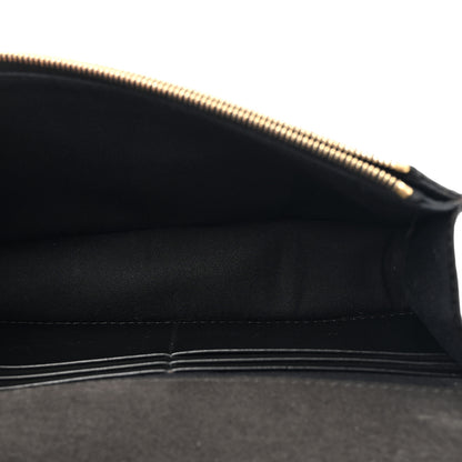 Fendi Vitello Liberty Lucido Metal Monster Eyes Tube Wallet on Chain Black 5 of 13