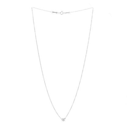Tiffany Platinum Diamond .14ct Elsa Peretti Diamonds by the Yard Pendant Necklace 3 of 5
