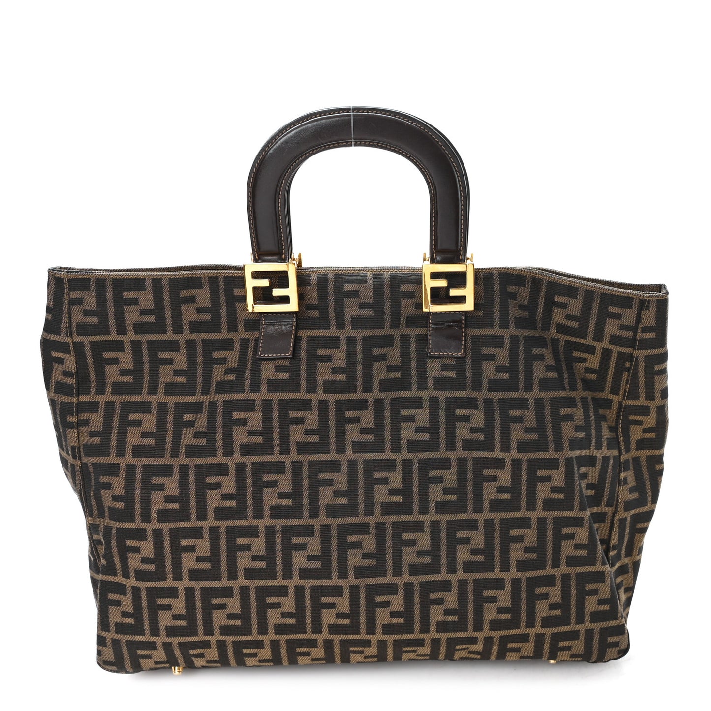 Zucca Top Handle Tote Tobacco