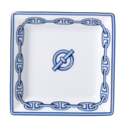 Hermes Printed Porcelain Chaine D'Ancre Tray 1 of 5