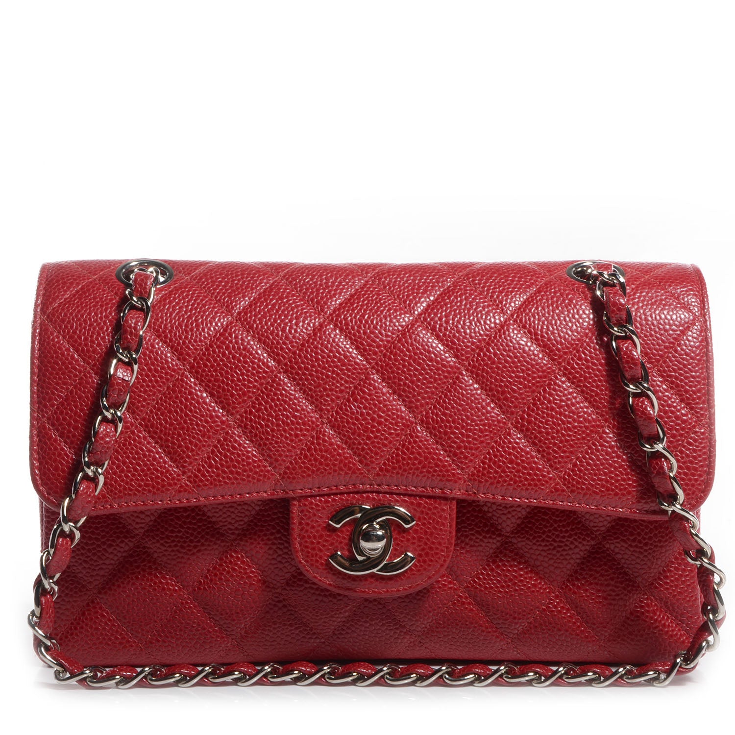 Chanel Caviar Medium Double Flap Red 1 of 8