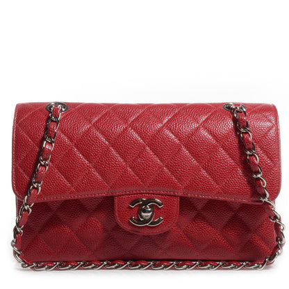 Chanel Caviar Medium Double Flap Red 1 of 8