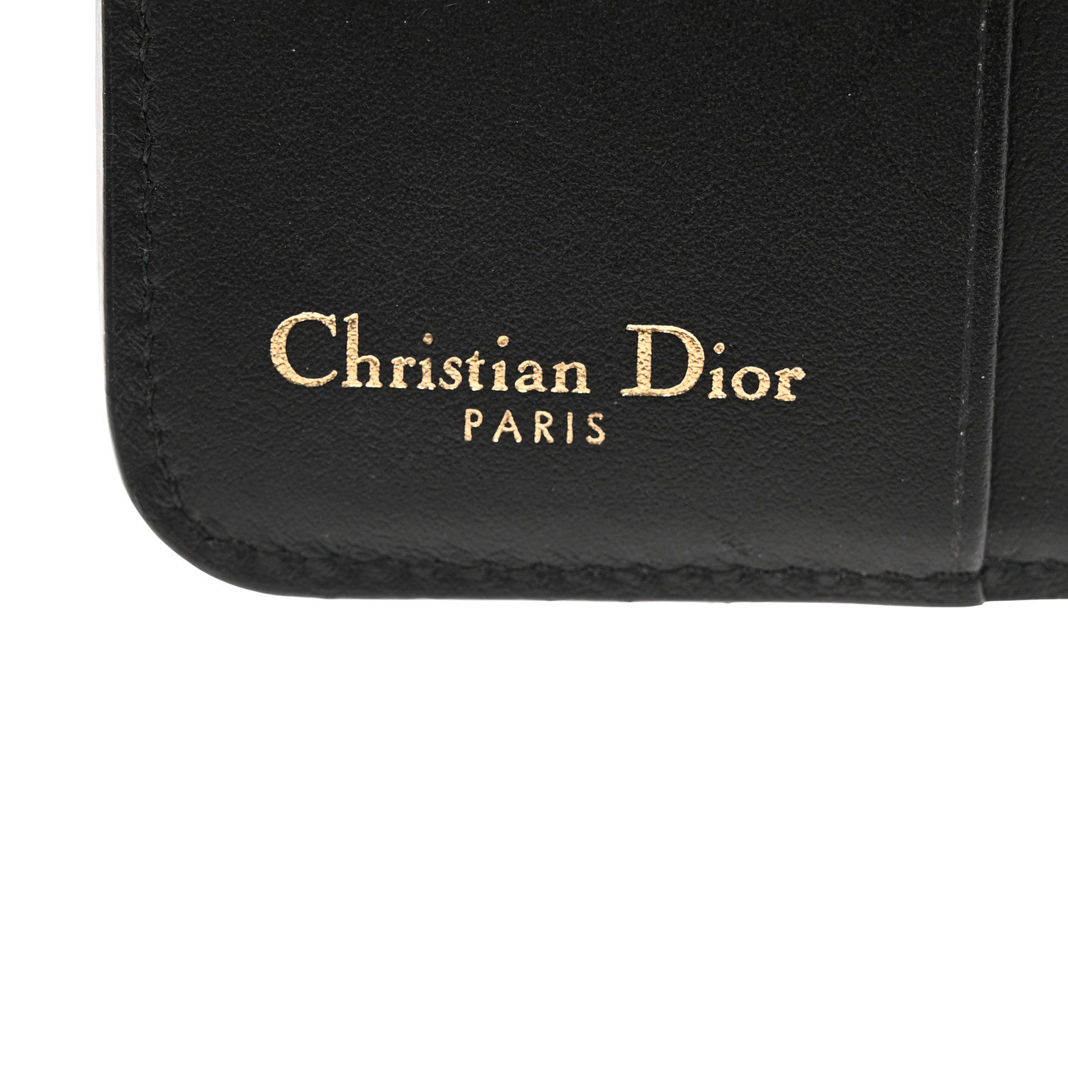 Christian Dior Calfskin Stars Voyageur French Wallet Black 6 of 9
