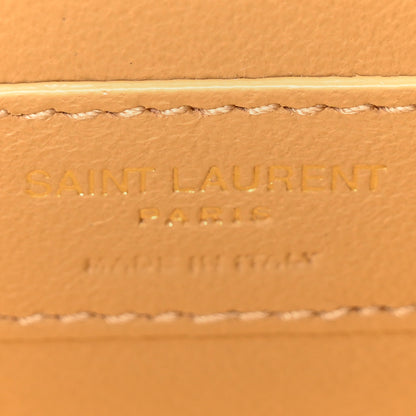 Saint Laurent Metallic Calfskin Small Classic Monogram Kate Tassel Satchel Gold 6 of 10