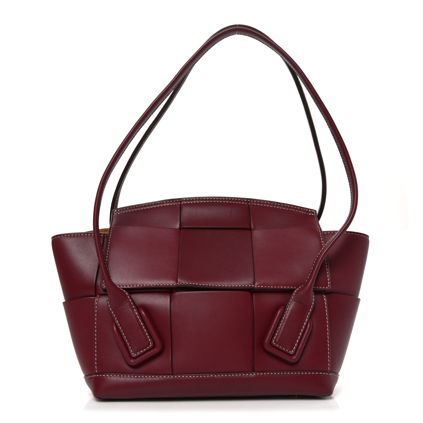Calfskin Mini Maxi Intrecciato Arco Burgundy