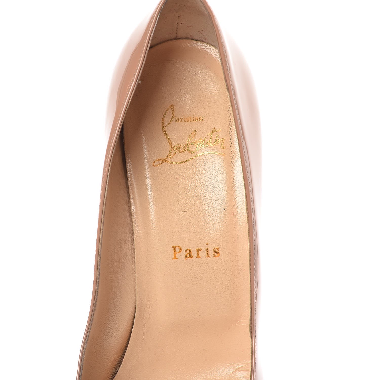 Christian Louboutin Patent Simple 100 Pumps 38 Nude 7 of 14